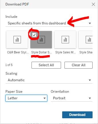 CMA Specific Sheets