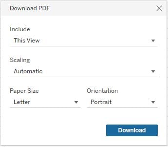 CMA download PDF - settings