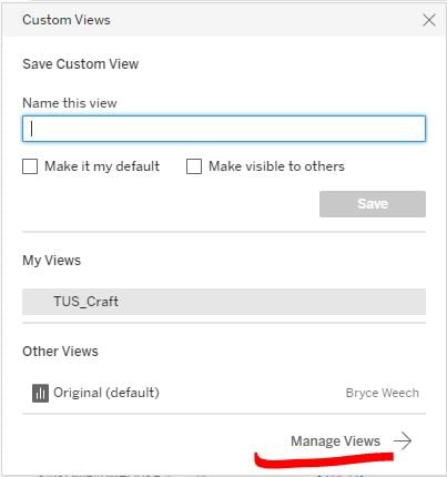 Manage Views